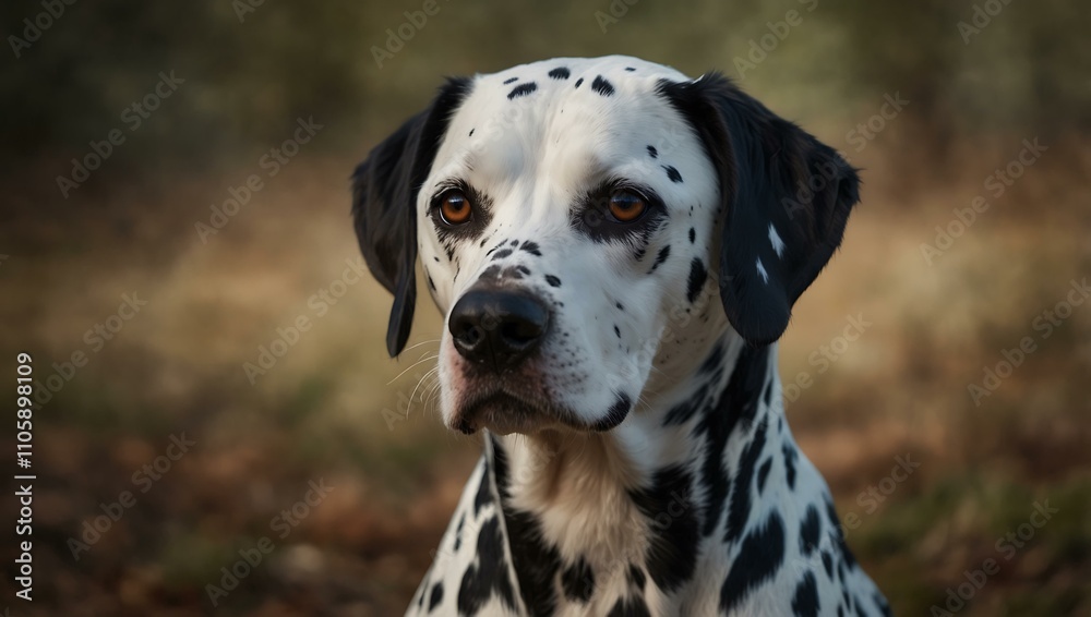 Dalmatian portrait. Dalmatian portrait.