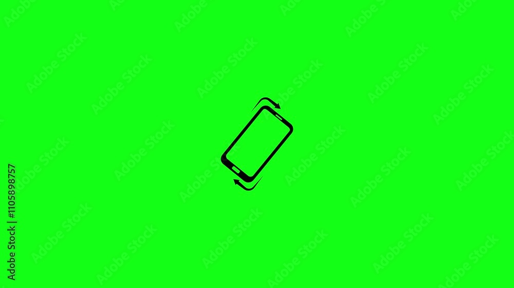 Animation video of Rotate mobile phone. Animation video of Rotate mobile phone.
