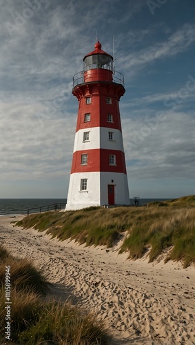 Danish lighthouse at Lyngvig. photo