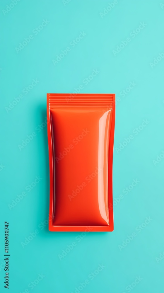 Resealable snack pouch, ensuring freshness and ease of use, flat design illustration