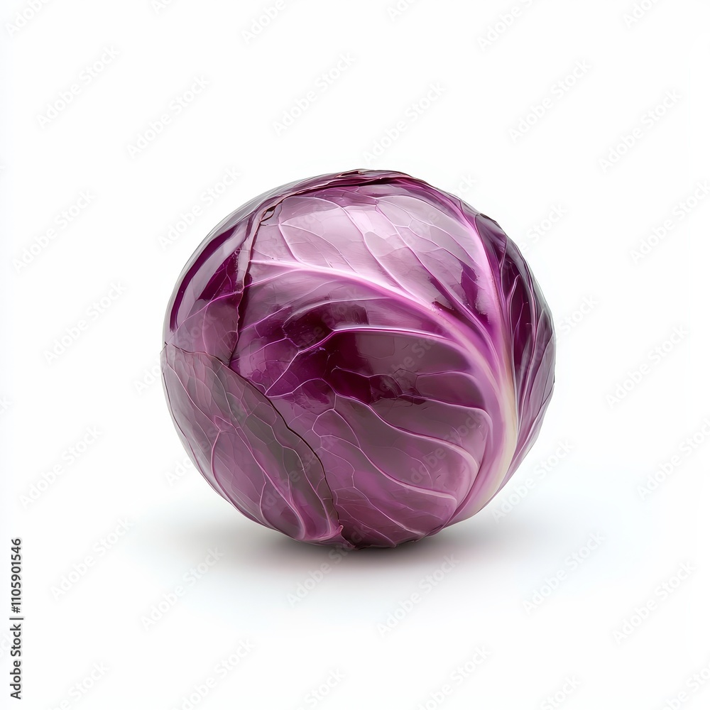 Vibrant Red Cabbage with Smooth Round Shape for Healthy Cooking and Cuisine