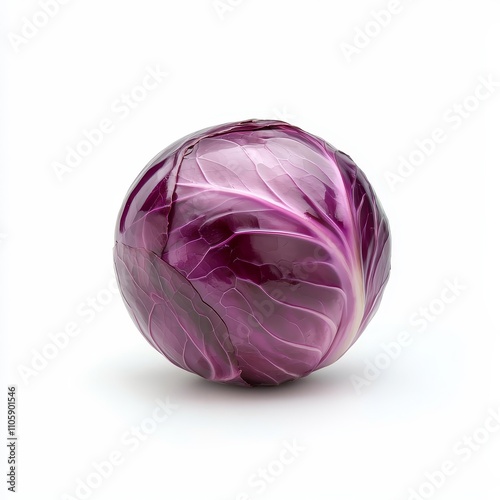 Vibrant Red Cabbage with Smooth Round Shape for Healthy Cooking and Cuisine