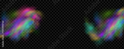 Background of an explosion of colorful smoke clouds.Multicolor fog with blue and yellow particles.Explosions of color powder.
