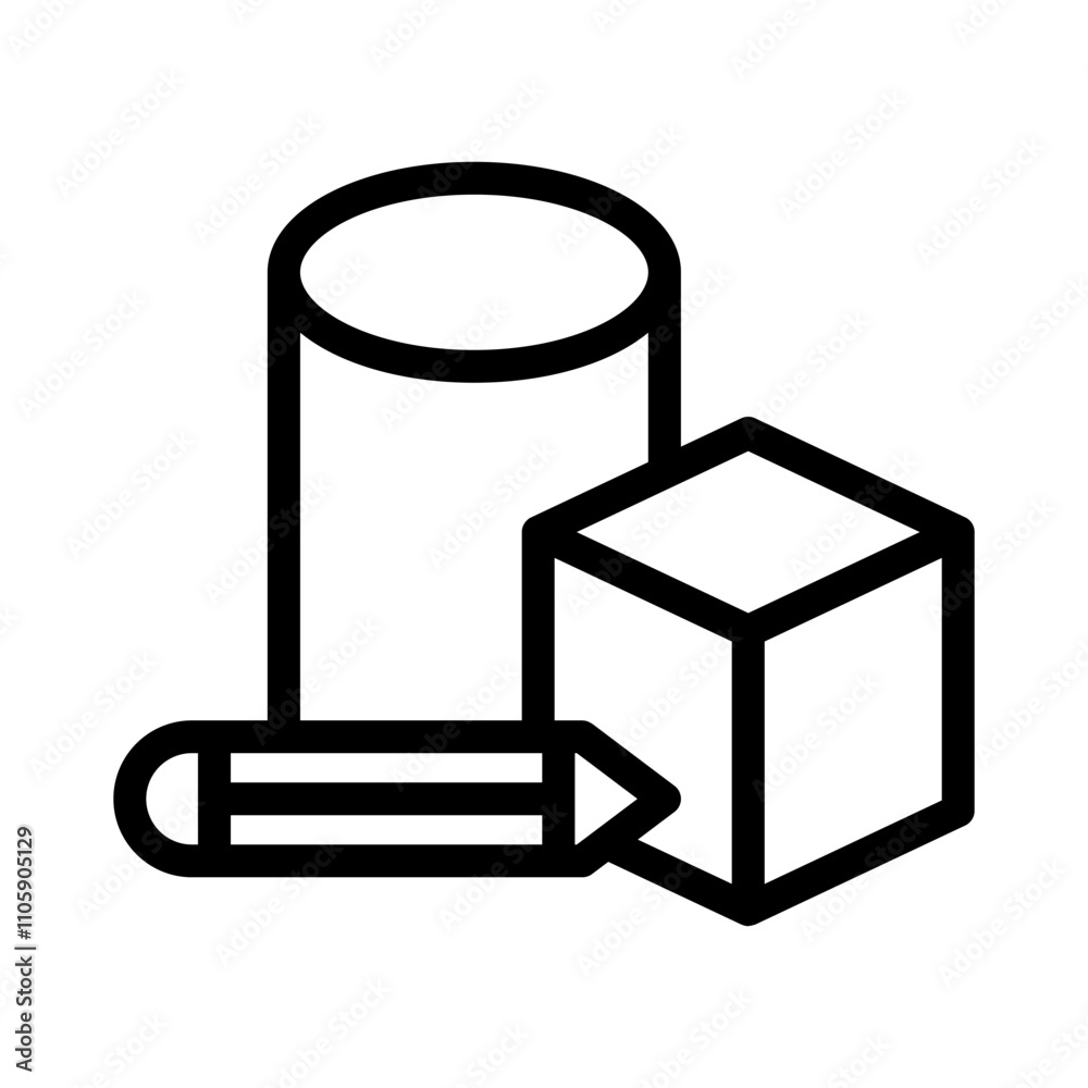 18 geometry line icon illustration vector graphic 18 geometry line icon illustration vector graphic