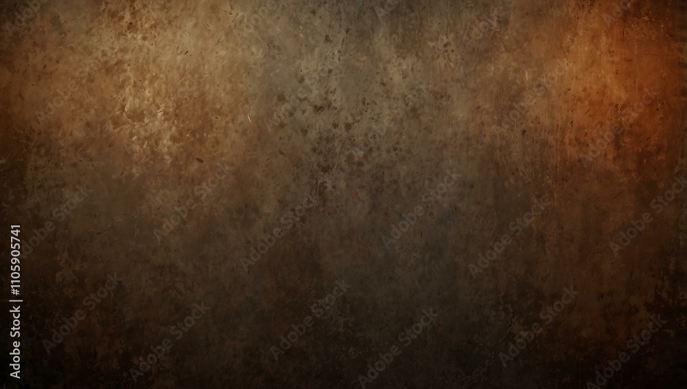 Fototapeta premium Dark taupe and terra cotta gradient with grainy texture.