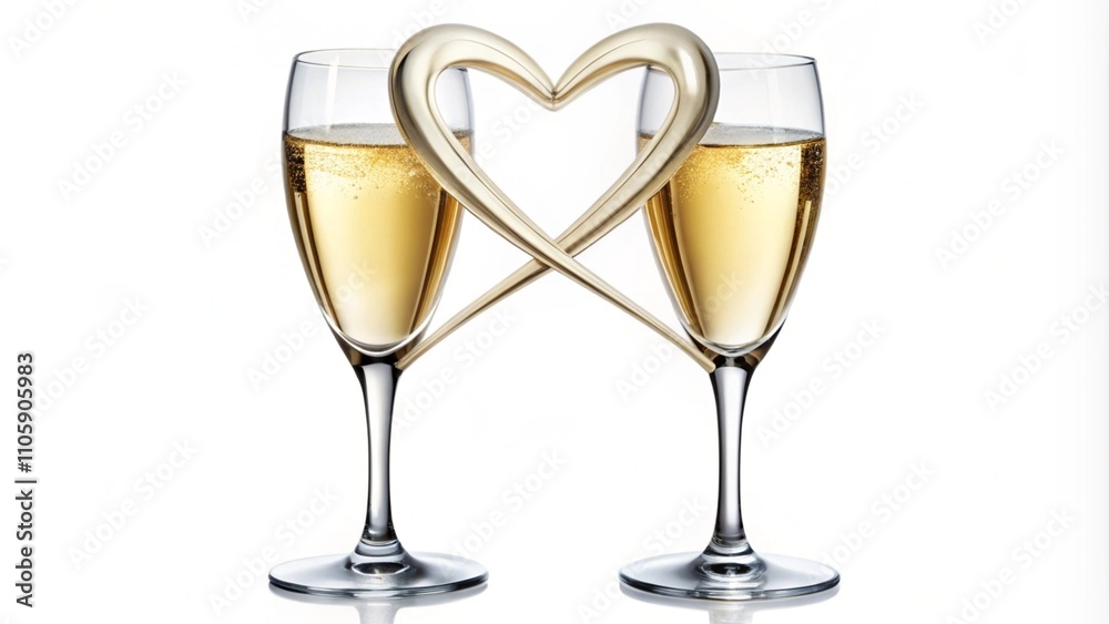 two glasses of champagne two glasses of champagne