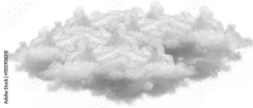 Fototapeta Naklejka Na Ścianę i Meble -  Transparent Clouds Background - Soft, Ethereal Sky Overlay for Design and Editing, transparent clouds