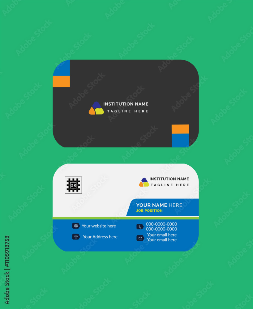 Obraz premium Business Card Design Template