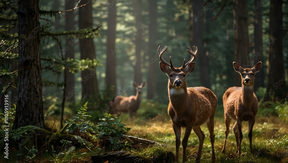 Fototapeta premium Deer on Vancouver Island.