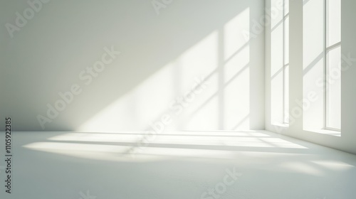 Minimalist Abstract Photo with Smooth White Background and Natural Lighting