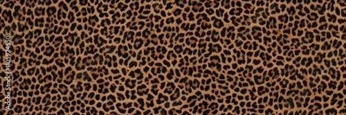 Seamless leopard print pattern in shades of brown and black, fabric, wild, seamless