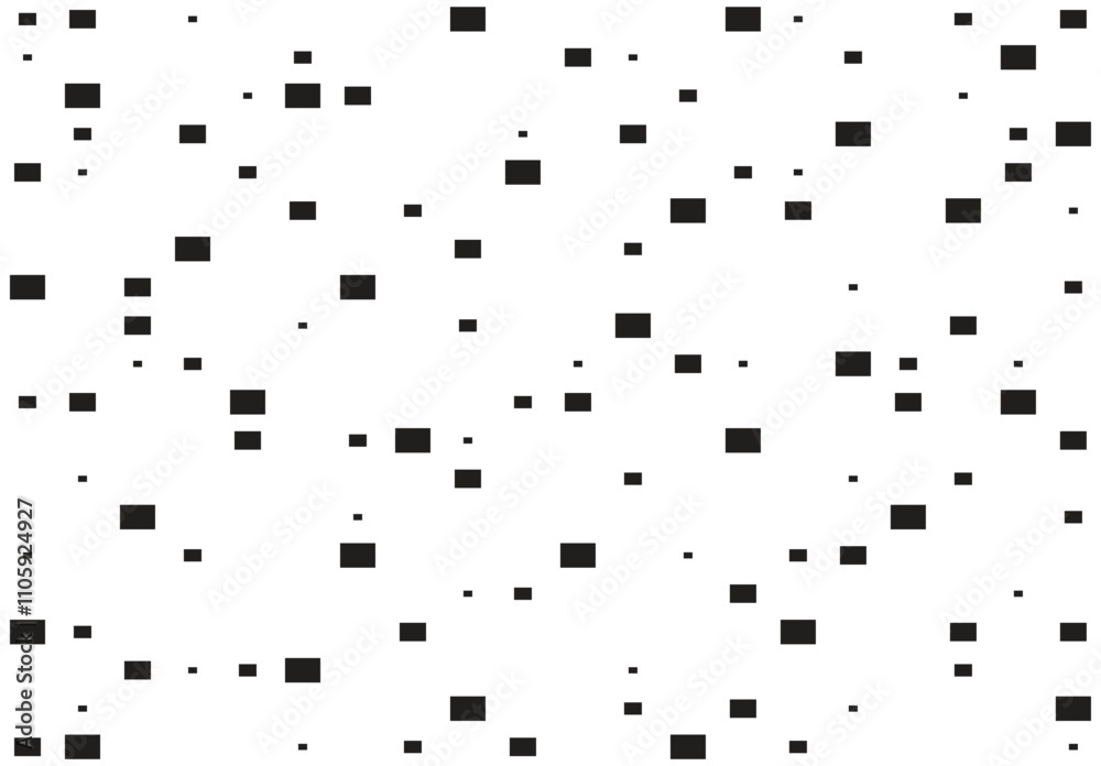 Squares of various sizes scattered and far apart Squares of various sizes scattered and far apart