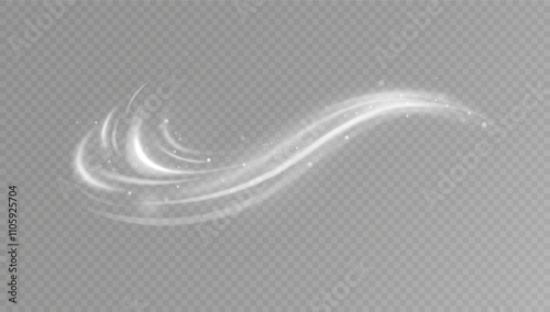 Texture of cold winter wind.Light effect.