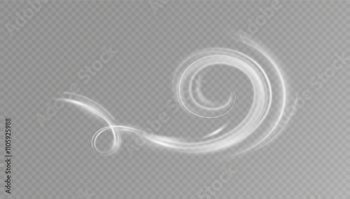 Texture of cold winter wind.Light effect.