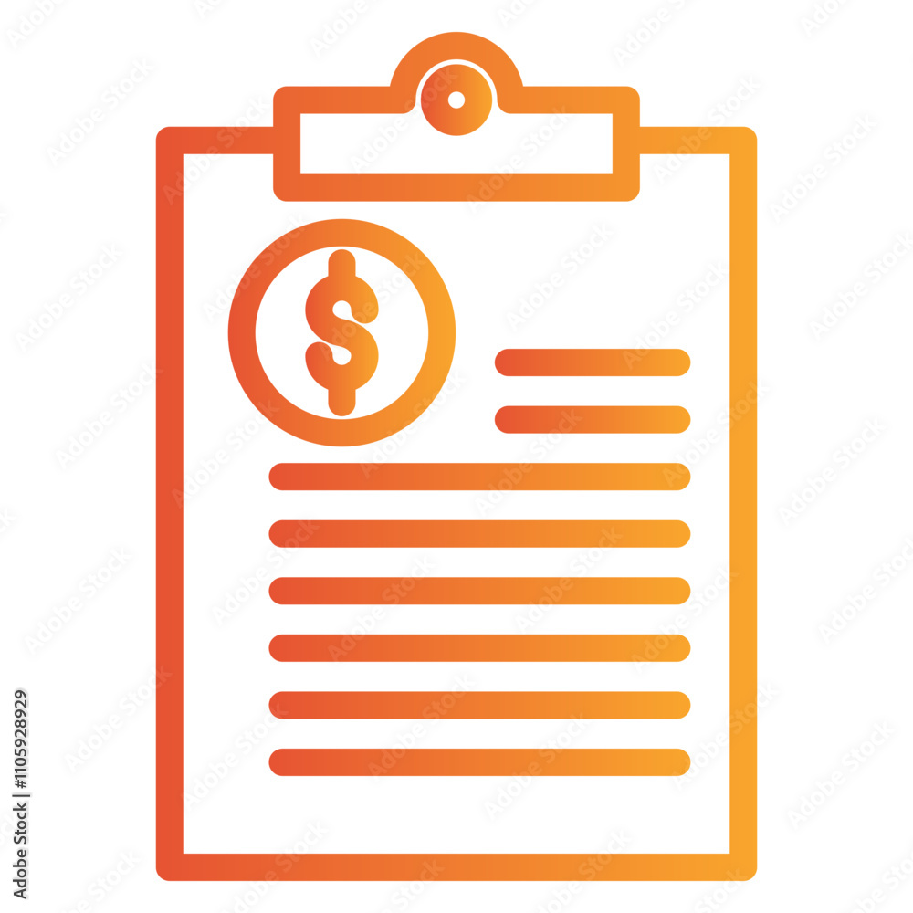 yellow gradient line recession icon yellow gradient line recession icon