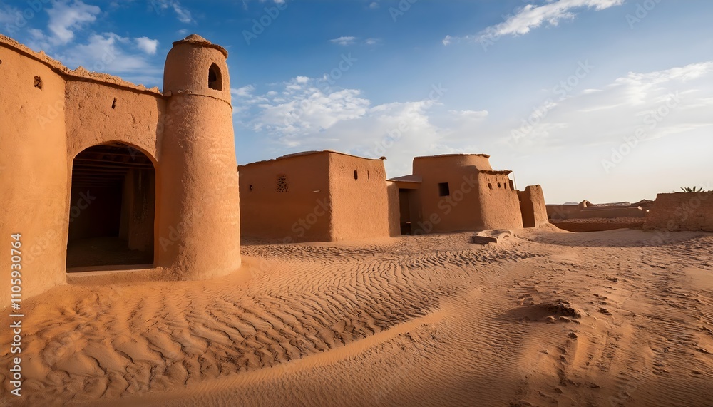 Diriyah traditional mud-brick architecture near Riyadh. Kingdom of Saudi Arabia. Diriyah traditional mud-brick architecture near Riyadh. Kingdom of Saudi Arabia.