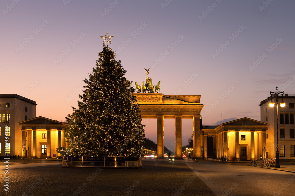 Weihnachten in Berlin Brandenburger Tor