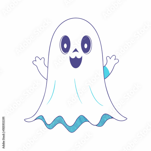 Colorful Alien Clipart Cartoon Vector Design