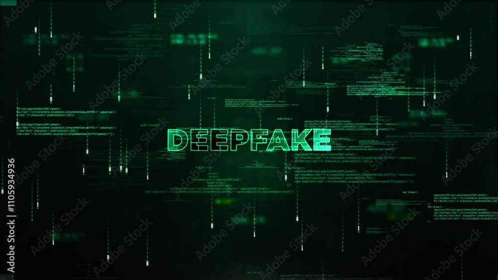 Deepfake Word on Style Hologram Video 02 Deepfake Word on Style Hologram Video 02