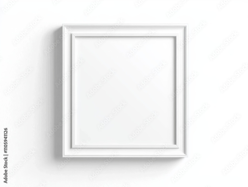 Empty Modern Square Frame Mockup with Minimal Design for Versatile Presentation