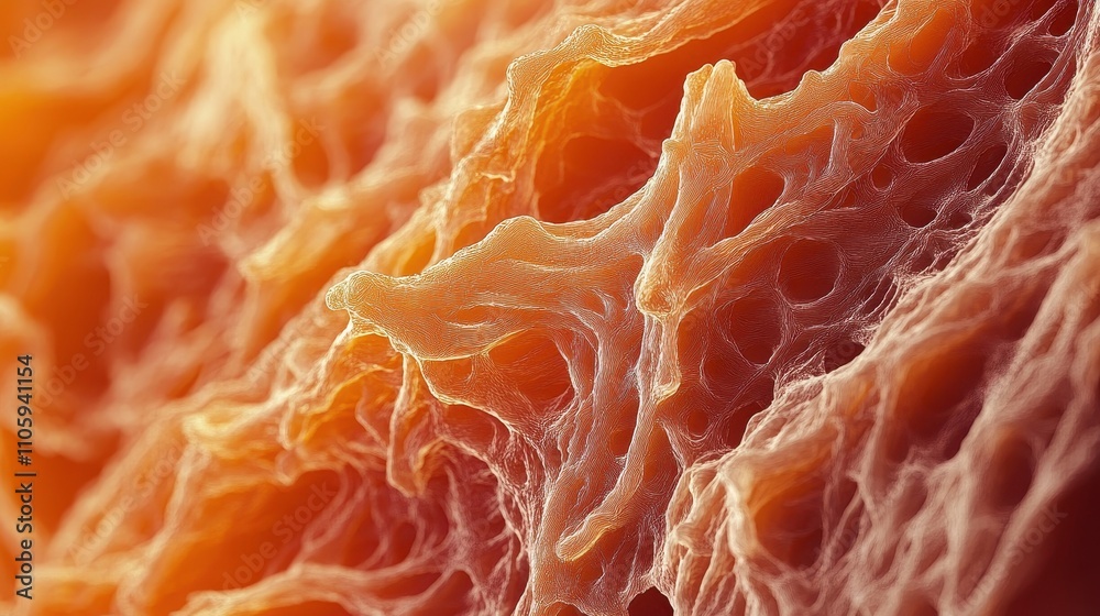 Abstract Close-Up of Organic Textures in Warm Tones Abstract Close-Up of Organic Textures in Warm Tones