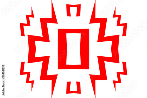 Symbol 3d concept red art