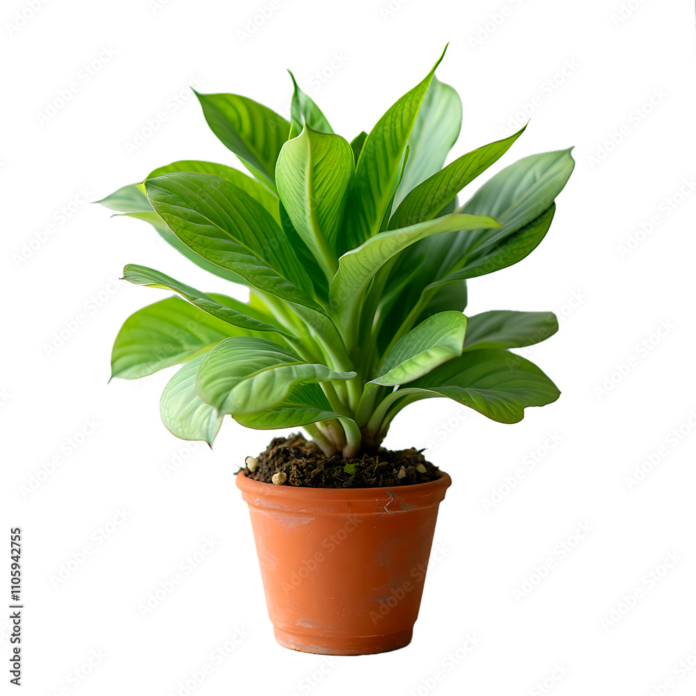 small green plant in the small pots on transparent background small green plant in the small pots on transparent background
