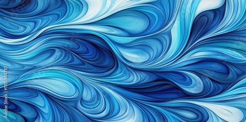 blue pattern background with waves Dynamic Wavy Lines Creating Movement and Depth in Abstract