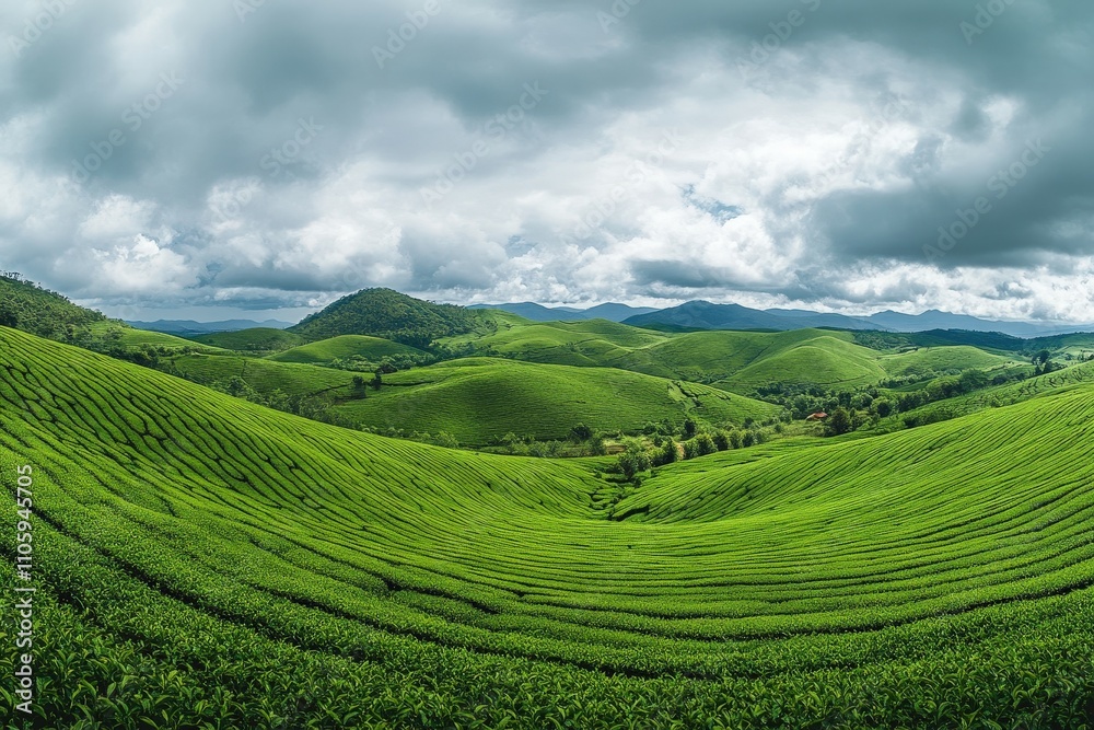 Fototapeta premium Agricultural Irrigation and Eco-Friendly Farming Practices for Sustainable Growth. Beautiful simple AI generated image