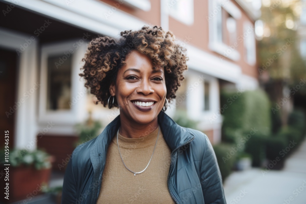 Portrait of a middle aged body positive senior African American woman Portrait of a middle aged body positive senior African American woman