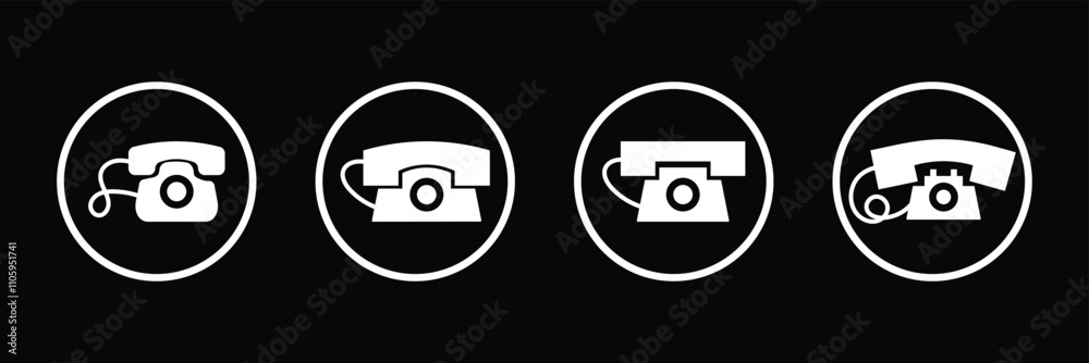 Phone icon in flat style. Vector illustration on isolated background. Phone icon in flat style. Vector illustration on isolated background.