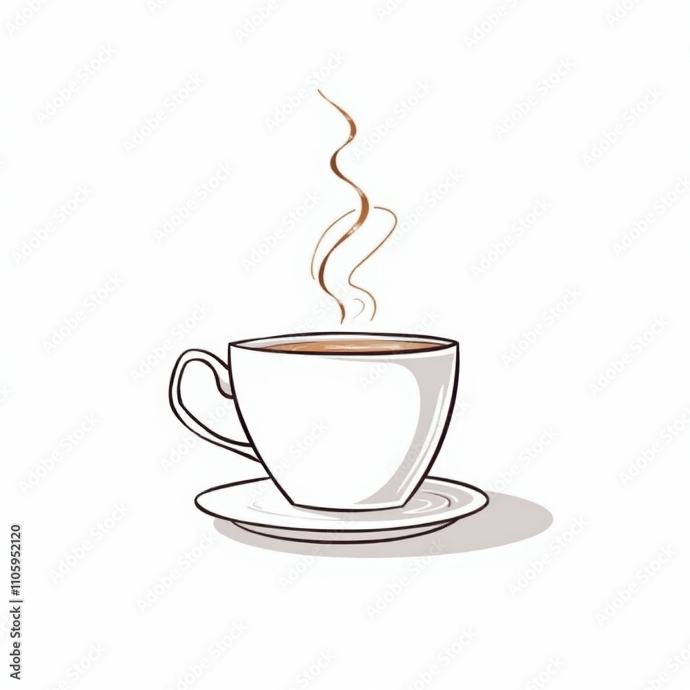 A Cup of Coffee with Steam A Cup of Coffee with Steam