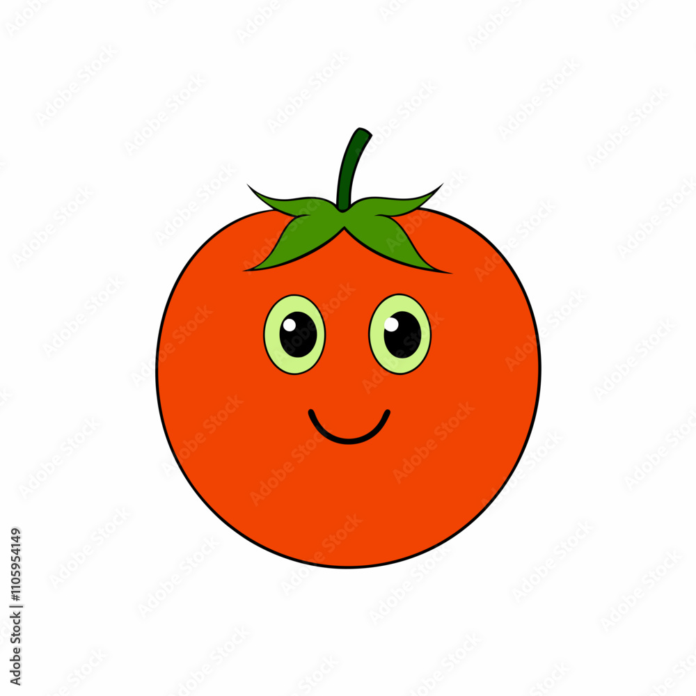 Sweet potato vector with a white background