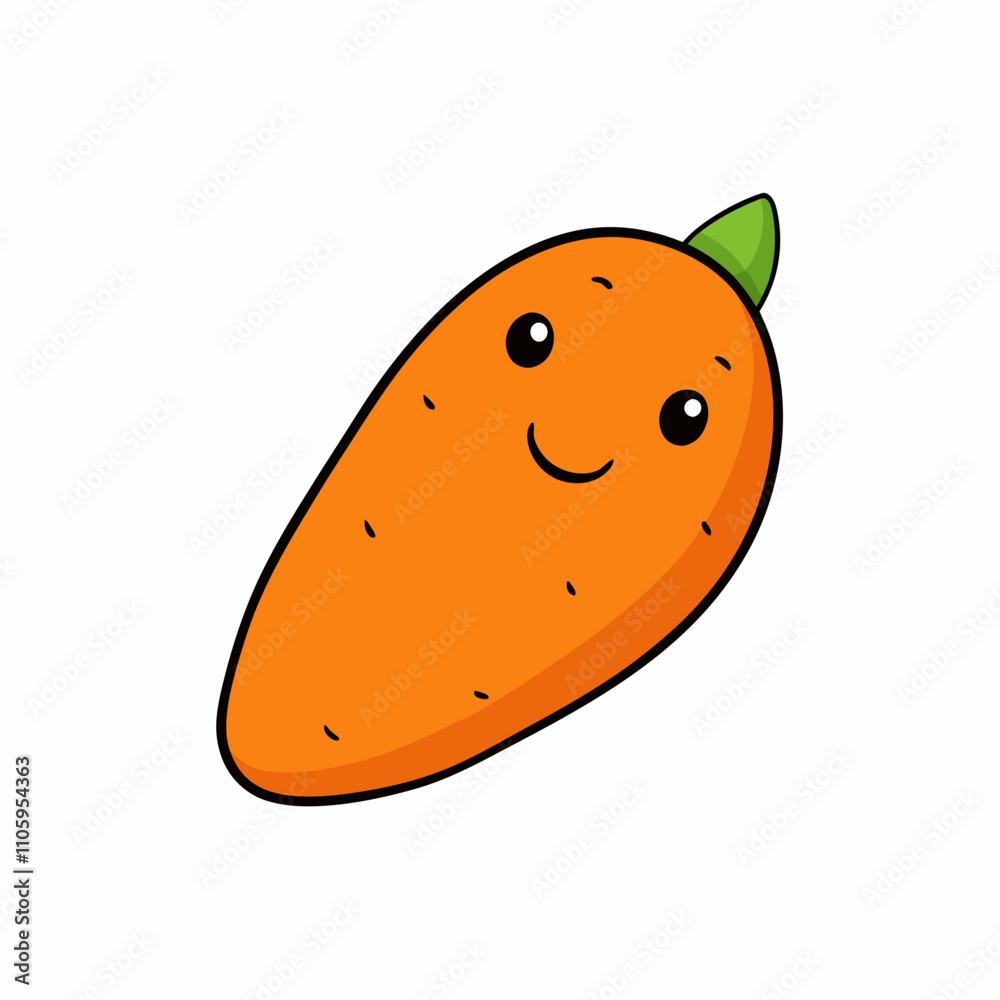 Sweet potato vector with a white background Sweet potato vector with a white background