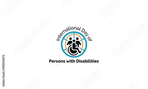 International Day of Persons with Disabilities Logo Vector Design photo