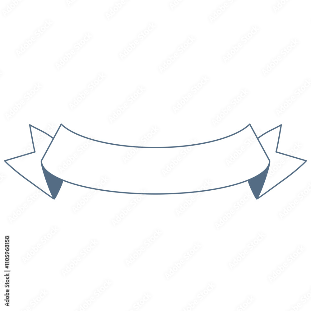 Ribbon Outline Labels Banner Note Ribbon Outline Labels Banner Note