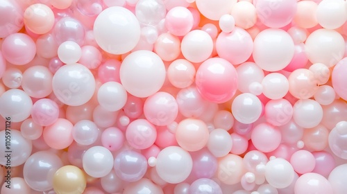 Pastel Pink Balloon Background: A Dreamy Celebration