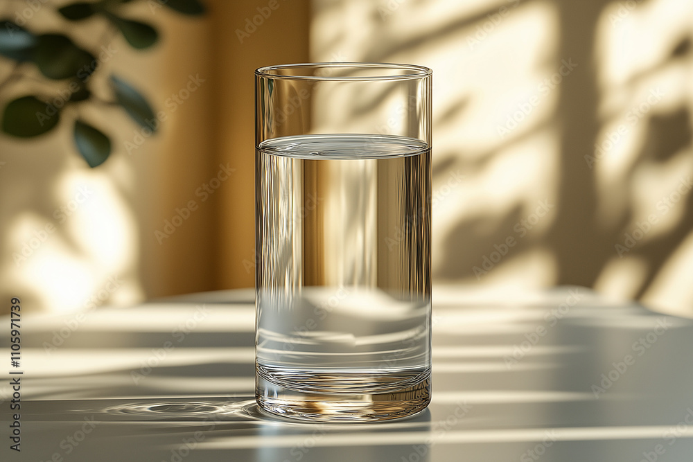 verre en verre transparent avec une forme cylindrique fine, design minimaliste, décoration, vaisselle, objet 3D réaliste, HDR, photographie immobilière, décoration, tendance verre en verre transparent avec une forme cylindrique fine, design minimaliste, décoration, vaisselle, objet 3D réaliste, HDR, photographie immobilière, décoration, tendance
