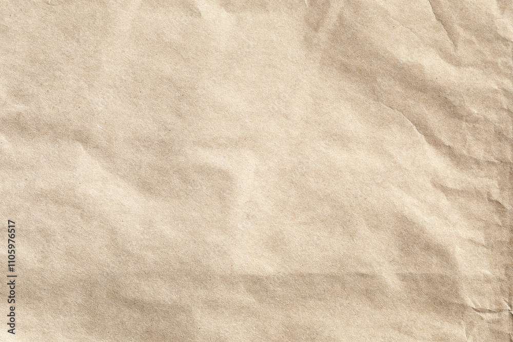 Naklejka premium crumpled beige surface paper texture