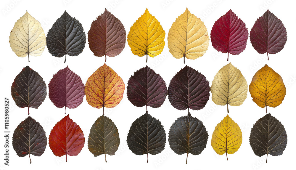 Autumn Leaves Collection Diverse Colors Textures of Fall Foliage Autumn Leaves Collection Diverse Colors Textures of Fall Foliage