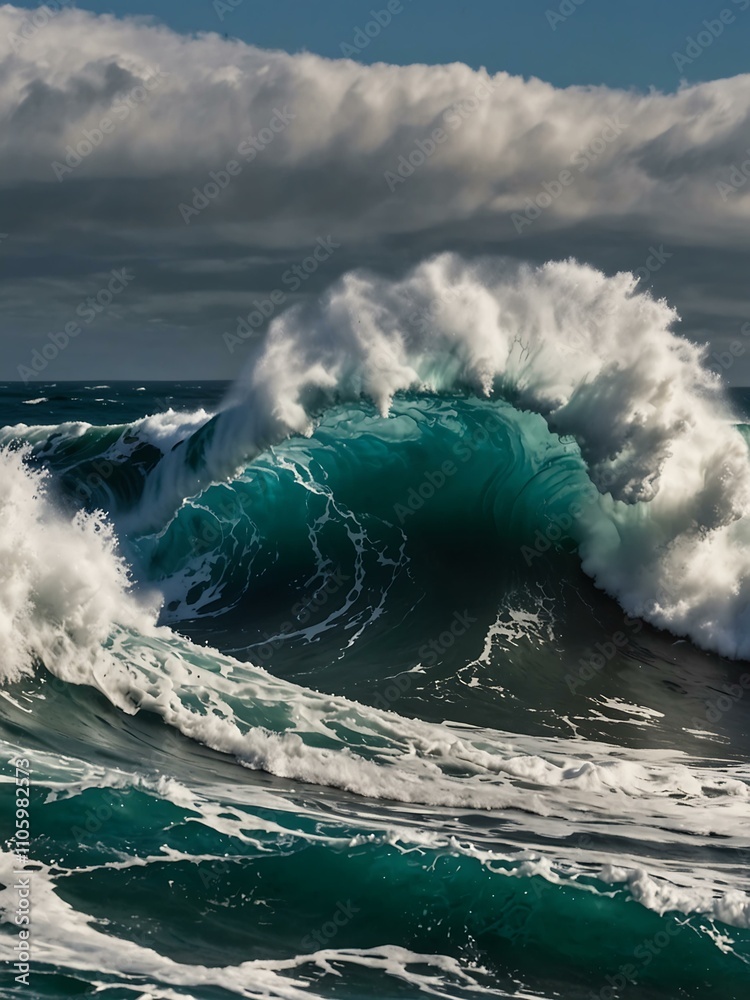 Dynamic ocean waves crashing on South Africa’s Wild Coast. Dynamic ocean waves crashing on South Africa’s Wild Coast.