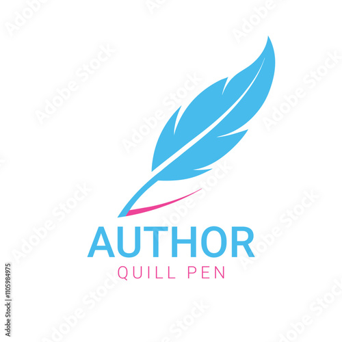 Quill pen logo design