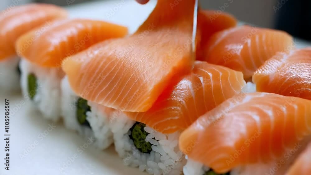 Salmon Sushi Rolls Salmon Sushi Rolls