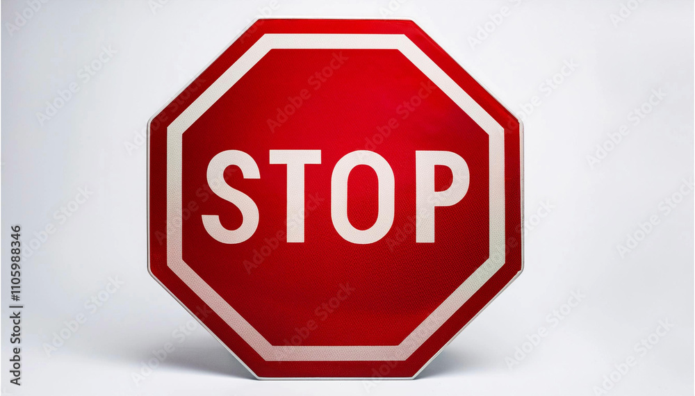 Señal de calle con fondo blanco aislado