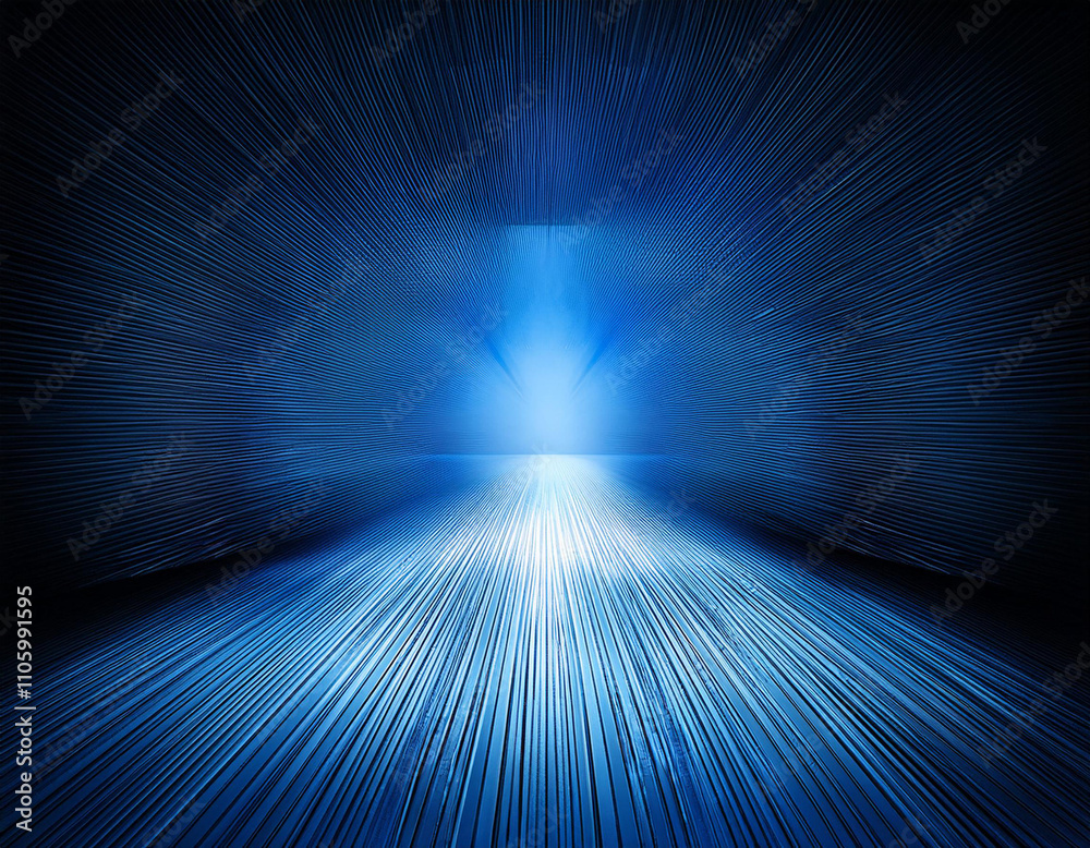 Fototapeta premium abstract blue and black are light pattern with the gradient is the with floor wall