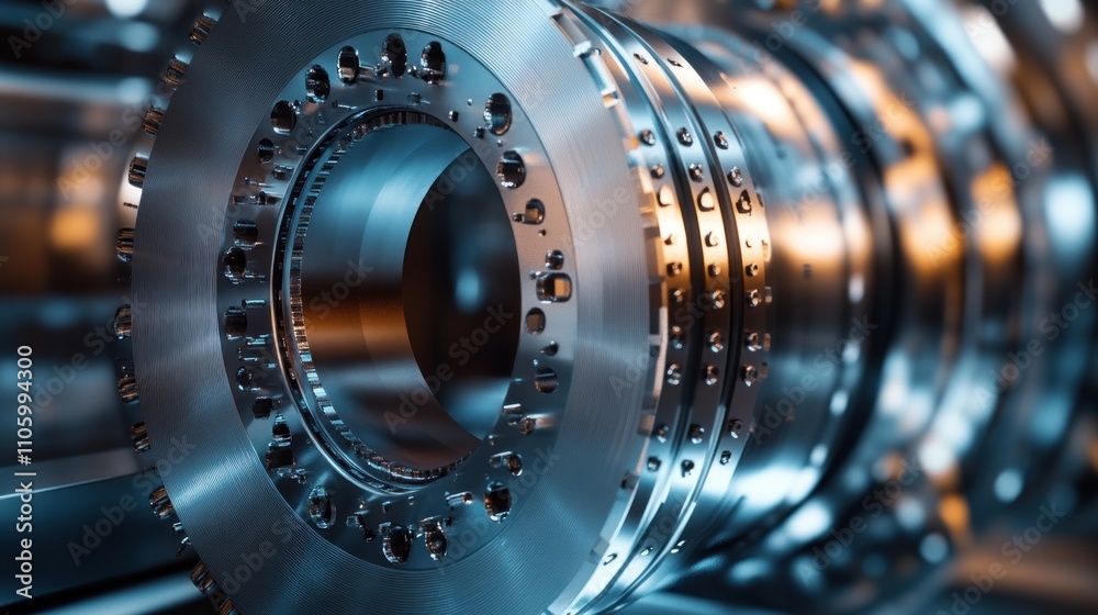 Precision Engineering: A Close-Up of Industrial Metal Components Precision Engineering: A Close-Up of Industrial Metal Components