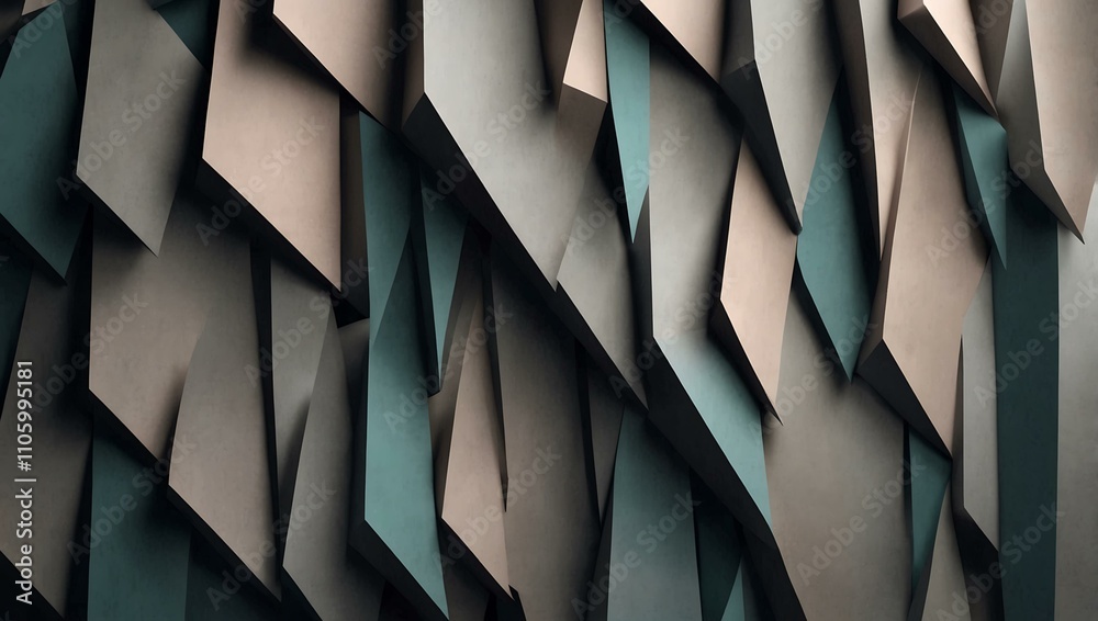 Obraz premium Elegant abstract minimalist background in 3D, for modern settings.