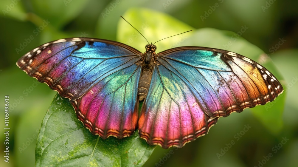 A colorful butterfly perched delicately on a lush green leaf, its wings spread wide, basking in the natural sunlight of a peaceful garden. A colorful butterfly perched delicately on a lush green leaf, its wings spread wide, basking in the natural sunlight of a peaceful garden.