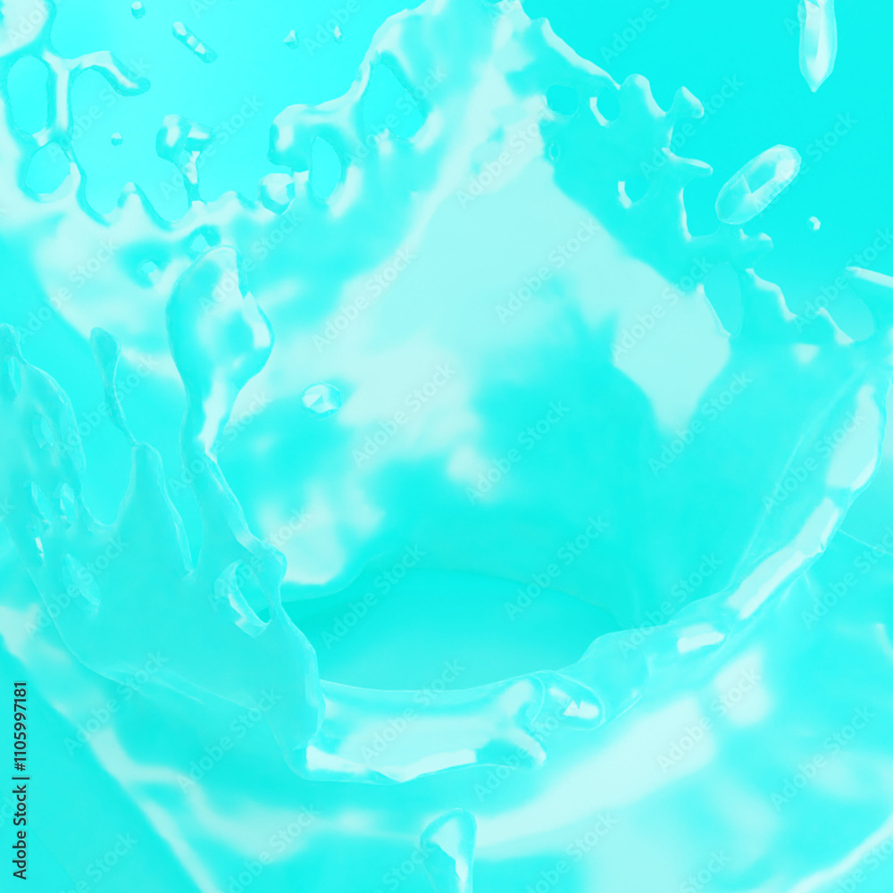 realistic illustration of ice water splash realistic illustration of ice water splash