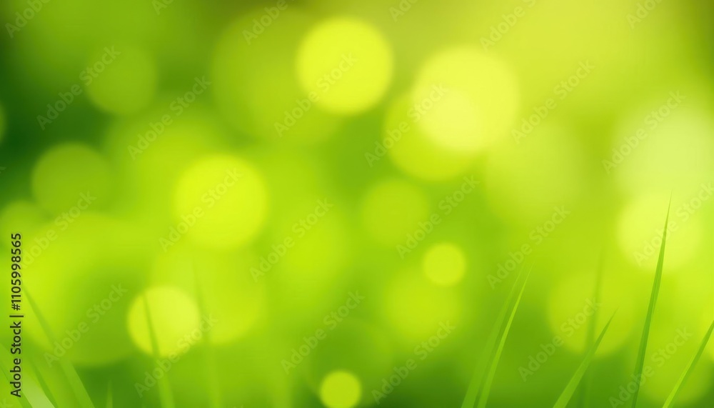 Obraz premium a close up of a green grass with a blurry background